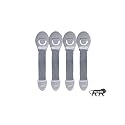 Kids Station Furniture Safety Nylon Locks for Baby Safety-Strong and Adhesive Child/Toddler/Infants Safety Locks for Drawers,Cabinets,Fridge and Cupboard-Baby Proofing Product-Pack of 4 (Grey)