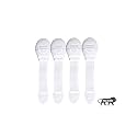 Kids Station Baby Safety Nylon Drawer Locks-Strong and Adhesive Child/Toddler/Infants Safety Locks for Drawers,Cabinets,Fridge and Cupboard-Baby Proofing Product - Made in India-Pack of 4 (White)