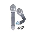 Kids Station Made in India Furniture Safety Locks for Kids, Child Safety Locks for Drawer, Cabinet, Cupboard, Baby Proofing Product, Strong Adhesive Safety Lock (Grey, Pack of 2)