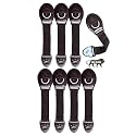 Kids Station Furniture Safety Locks for Baby Safety|Strong &amp; Adhesive Child/Toddler/Infants Safety Locks for Drawers, Cabinets, Fridge and Cupboard|Baby Safety Product|with 3M Tape|Pack of 8 (Brown)