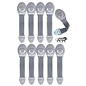 Kids Station Furniture Safety Locks for Baby Safety - Strong and Adhesive Child/Toddler/Infants Safety Locks for Drawers,Cabinets,Fridge and Cupboard - Baby Proofing Product -Pack of 10 (Grey)