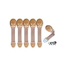 Kids Station Furniture Latch with 3M Adhesive - Strong and Adhesive Child/Toddler/Infants Safety Locks for Drawers, Cabinets, Fridge and Cupboard - Baby Proofing Product - Pack of 6 (Beige)