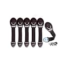 Kids Station Furniture Safety Locks for Baby Safety - Strong and Adhesive Child/Toddler/Infants Safety Locks for Drawers, Cabinets, Fridge and Cupboard - Baby Proofing Product - Pack of 6 (Brown)