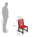 Kids Study Table and Chair Set with Storage | Multipurpose Study Desk for Writing, Drawing, Reading & Eating | Laptop Table for Boys & Girls (3–12 Years) | Red & Blue