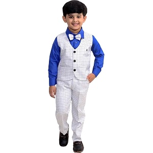 Kids Suit Set for Boys Waistcoat Shirt