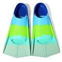 Kids Swim Fins Short Blade Training Flippers for Lap Swimming