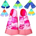 Kids Swim Fins Short Blade Training Flippers for Lap Swimming