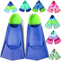 Kids Swim Fins Short Blade Training Flippers for Lap Swimming