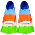 Kids Swim Fins Short Blade Training Flippers for Lap Swimming