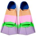 Kids Swim Fins Short Blade Training Flippers for Lap Swimming