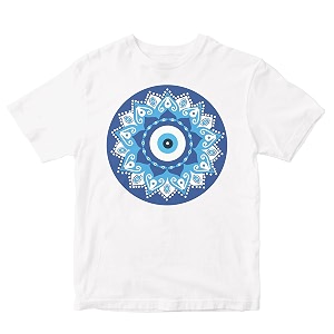 Kids T-Shirt Evil Eye Mandala 100 Cotton