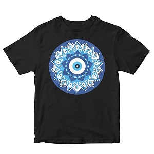 Kids T-Shirt Evil Eye Mandala 100 Cotton