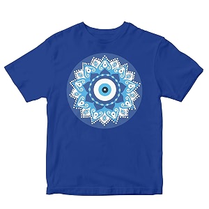 Kids T-Shirt Evil Eye Mandala 100 Cotton