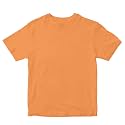 Kids T-Shirt Plain Colour T-Shirt Super-Combed Bio-Washed 100% Cotton Boy's Girl's Regular Fit Unisex T-Shirt