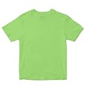 Kids T-Shirt Plain Colour T-Shirt Super-Combed Bio-Washed 100% Cotton Boy's Girl's Regular Fit Unisex T-Shirt