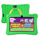 aiprotablet Kids Tablet, 7 inch Android Tablet for Kids, 6GB+32GB 1TB Expand, Quad-Core Tablets with Case, BT, WiFi, Parental Control, Games, Dual Camera (Green)