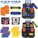 Fun Kids Tactical Vest Kit for Nerf Guns with 2-Pack Gift Set for Boys 4-12