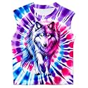 Kids Tie Dye Tank Top Sleeveless Summer Shirt 6-14 Years