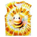 Kids Tie Dye Tank Top Sleeveless Summer Shirt 6-14 Years