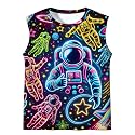 Kids Tie Dye Tank Tops Boys Girls Sleeveless Tee 5-14 Years