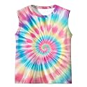 Kids Tie Dye Tank Tops Boys Girls Sleeveless Tee 5-14 Years