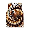 Kids Tie Dye Tank Tops Childrens Sleeveless T Shirts Hippies Tees for 5-14 Years Boys Girls