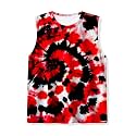 Kids Tie Dye Tank Tops Childrens Sleeveless T Shirts Hippies Tees for 5-14 Years Boys Girls