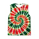 Kids Tie Dye Tank Tops Childrens Sleeveless T Shirts Hippies Tees for 5-14 Years Boys Girls