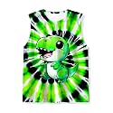 Kids Tie Dye Tank Tops Childrens Sleeveless T Shirts Hippies Tees for 5-14 Years Boys Girls