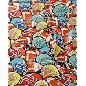 Kids Twin All Star Helmets Bed Sheets - 3 Piece All Star Helmets Sheet Set