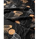 Kids Twin Halloween Hoops Bed Sheets - 3 Piece Halloween Hoops Sheet Set