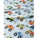 Kids Twin Monster Cars Bed Sheets - 3 Piece Kids Monster Cars Sheet Set