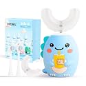 DYCROL Kids U Shaped Electric Toothbrush,4 Heads,Dinosaur Design Ages 6-12
