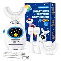 Kids U-Shaped Electric Toothbrush, Astronaut Design, Ages 3-7, White