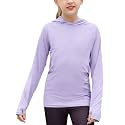 Kids UPF 50+ Sun Shirt Girls UV Protection Long Sleeve Athletic Hoodies