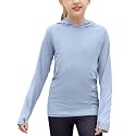 Kids UPF 50+ Sun Shirt Girls UV Protection Long Sleeve Athletic Hoodies