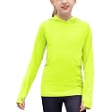 Kids UPF 50+ Sun Shirt Girls UV Protection Long Sleeve Athletic Hoodies