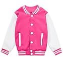 Kids Varsity Baseball Jacket Girls Boys Lightweight Cardigan Sweats Varsity Sport Team Uniforms School Coat with Pocket