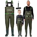 Kids Waders Waterproof Boots - Chest Waders For Kids, Men &amp; Women Fishing