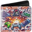 Kids Wallet for Boys, Gamer Boys Wallet for Kids Ages 4-5-6-7-8-9-10-11-12-13-14-15-16, Gaming Wallet for Teen Boy, Video Game Birthday Christmas Gift Stocking Stuffer for Teenage Teenager Leather