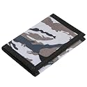Kids Wallet for Boys Girls Teens Trifold, Canvas Toddler Wallet for Boys, Cute Zipper Wallets Youth with Coin Pocket and Card Holders, Novelty Wallets for Childrens Birthday Gifts (Camo grey01)