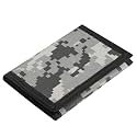Kids Wallet for Boys Girls Teens Trifold, Canvas Toddler Wallet for Boys, Cute Zipper Wallets Youth with Coin Pocket and Card Holders, Novelty Wallets for Childrens Birthday Gifts (Digital green)