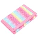 Kids Wallet for Boys Girls Teens Trifold, Canvas Toddler Wallet for Boys, Cute Zipper Wallets Youth with Coin Pocket Card Holders, Novelty Wallets for Childrens Birthday Gifts (Rainbow Glitter 07)