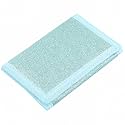 Kids Wallet for Boys Girls Teens Trifold, Canvas Toddler Wallet for Boys, Cute Zipper Wallets Youth with Coin Pocket Card Holders, Novelty Wallets for Childrens Birthday Gifts (Glitter Blue)