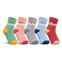 Kids Warm Cotton Socks Pack of 5 | Soft Stretchable Winter Socks for Boys & Girls