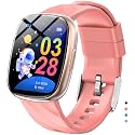 Kids Watch, Digital Watch for Boys Girls, IP67 Waterproof Games Fitness Tracker with 20+ Sport Modes, Sleep Monitor, Music, Games, Great Sports Watches Gift for Teens Kids (Pink)