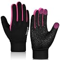 Kids Winter Warm Sports Gloves - Cold Weather Water-Resistant Children Mittens Age 4 12 Years Boys Girls Black