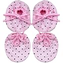 Knotted Cotton Booties And Mittens for New Born Baby Girl and Baby Boy (Multicolor, 0-6 Month) - Set of 2 Pair