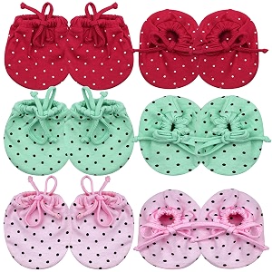 mittens booties set for babyknotted mitten booty set for baby boys and baby girls0-6 month-set of 6 pair