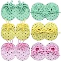 Newborn Baby Soft Cotton Knotted Hosiery Booties-Mittens Set (Multicolor, 0-6 Month) -Pack of 6 Pair
